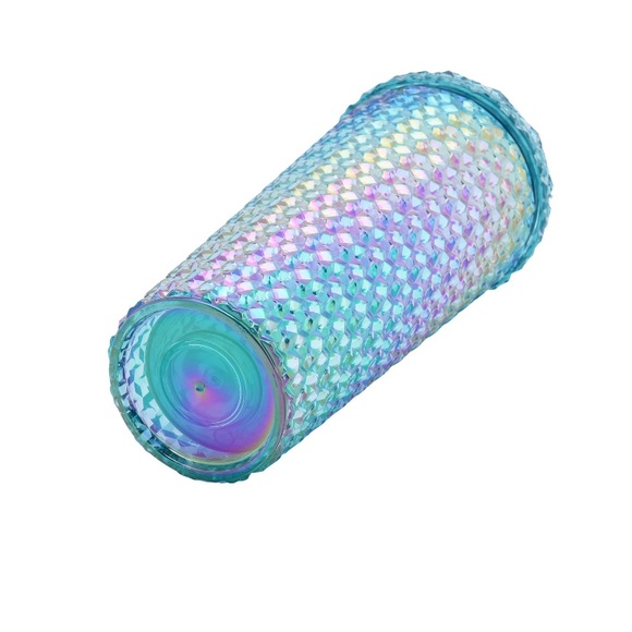 26oz Studded Acrylic Tumbler Iridescent Teal - Picture 4 of 8